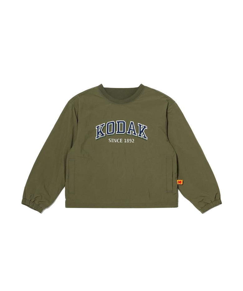 로고 우븐 피스테 키즈 KHAKI