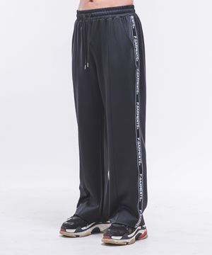P2454 레터링라인 져지 팬츠 [블랙]