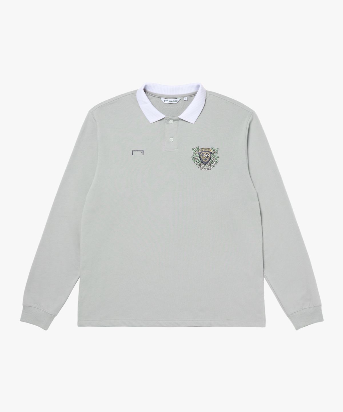 골스튜디오(GOALSTUDIO) EMBLEM POLO SHIRT-LIGHT GREY