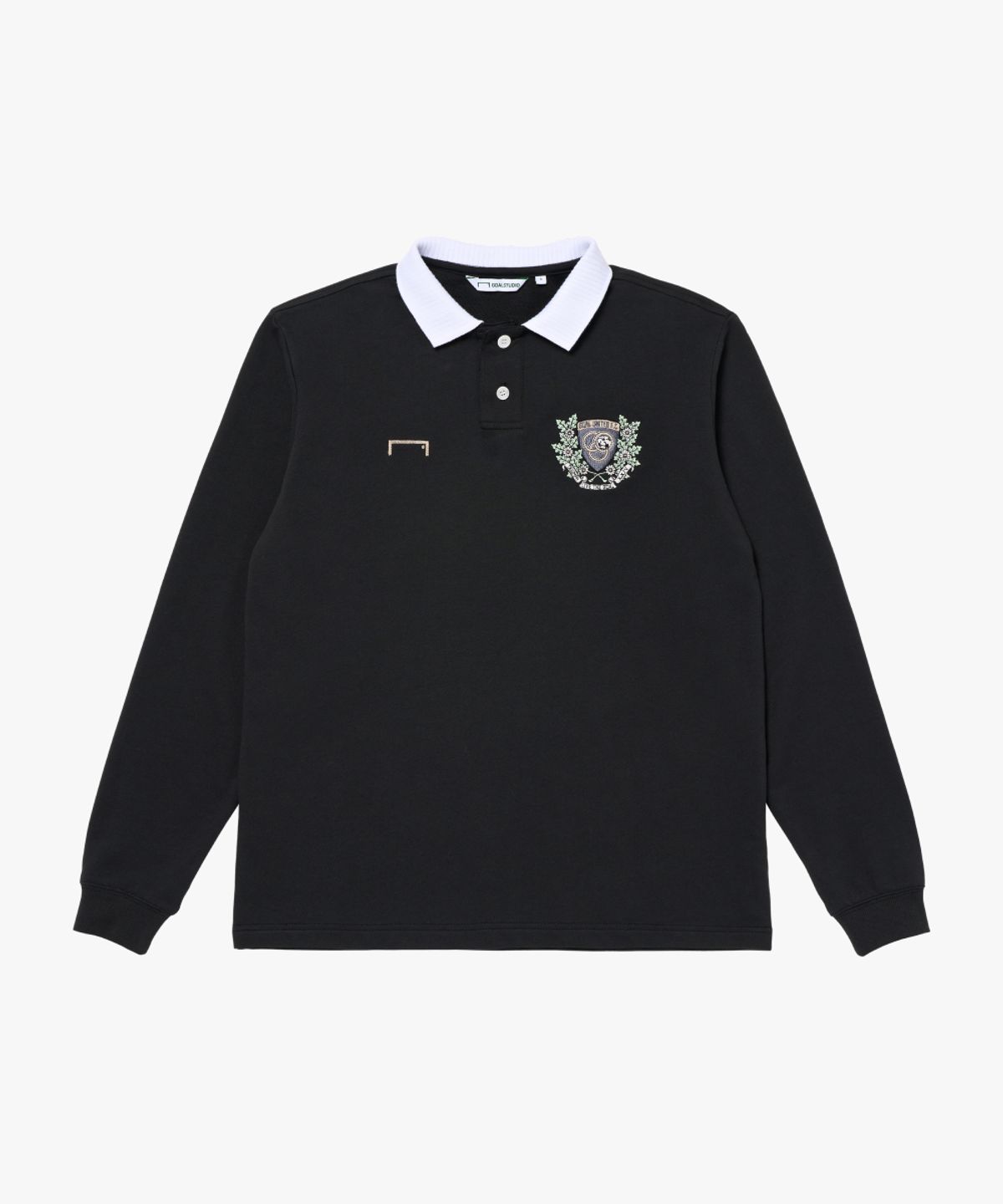 골스튜디오(GOALSTUDIO) EMBLEM POLO SHIRT-BLACK