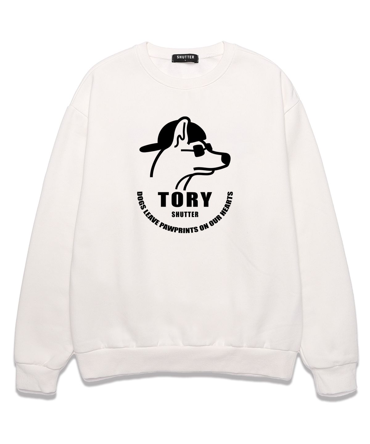 셔터(SHUTTER) TORY LOGO 맨투맨 (SLS018) 화이트