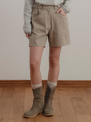 Blunt half pants (khaki beige)
