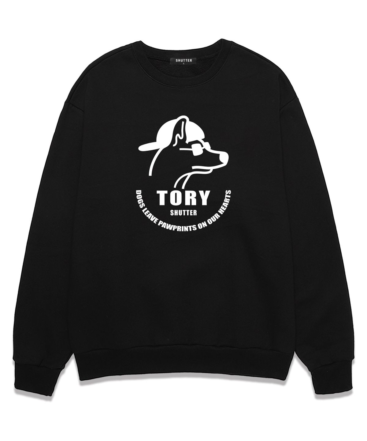 셔터(SHUTTER) TORY LOGO 맨투맨 (SLS018) 블랙