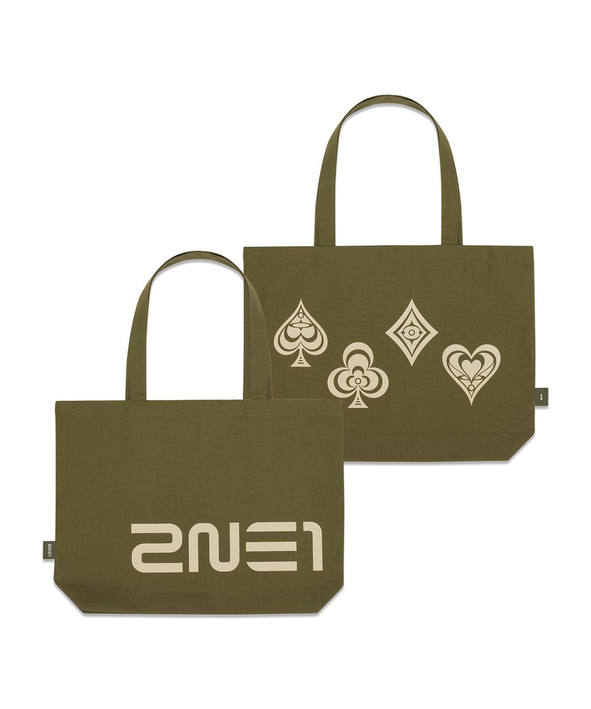 블랙핑크(BLACKPINK) [WELCOMEBACK] 2NE1 TOTE BAG_KHAKI