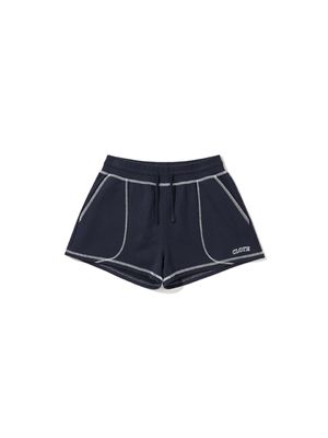 COTTON TERRY SWEAT SHORTS - NAVY