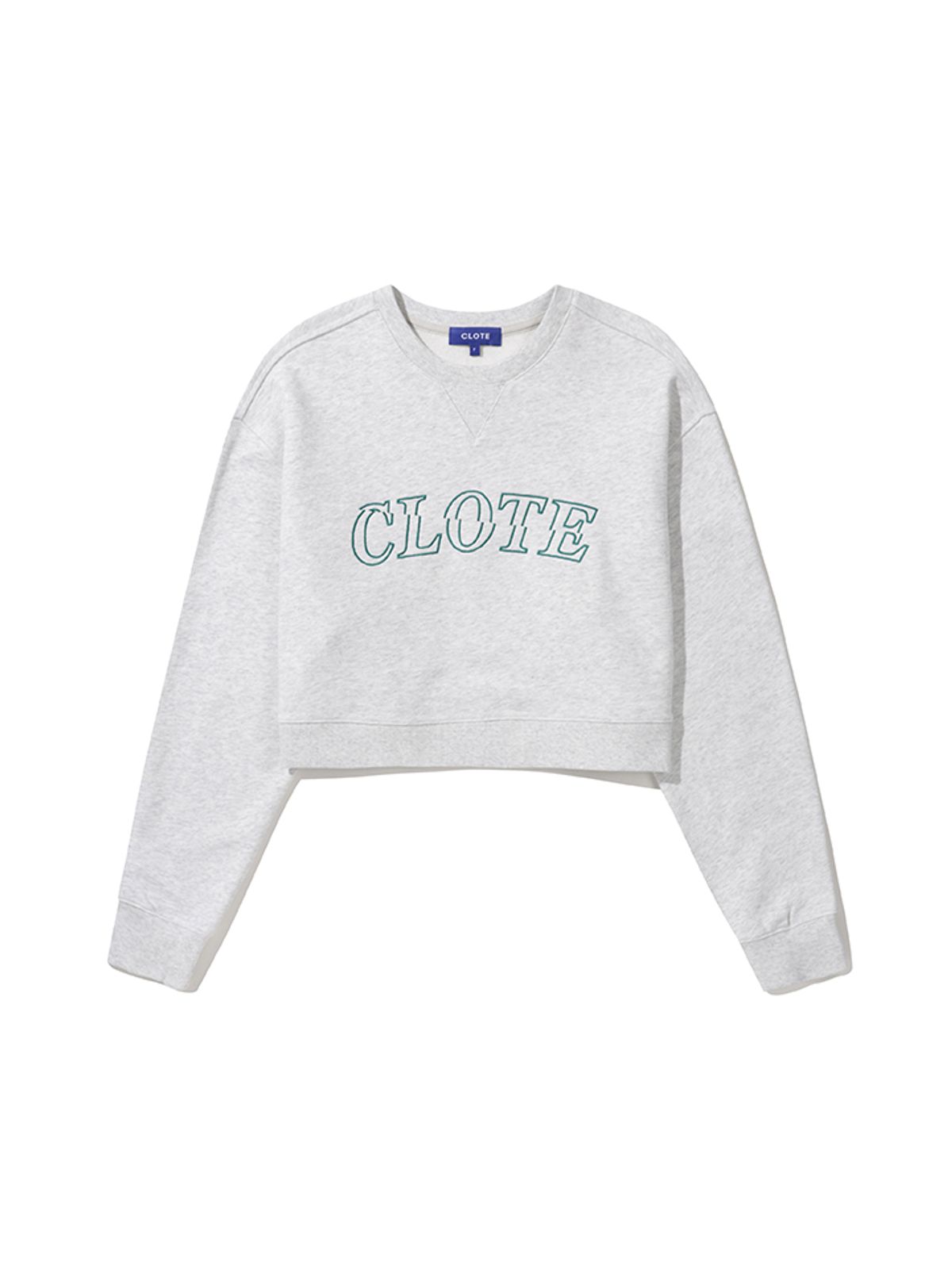 클로트(CLOTE) COTTON TERRY SWEAT SHIRT - MELANGE GREY