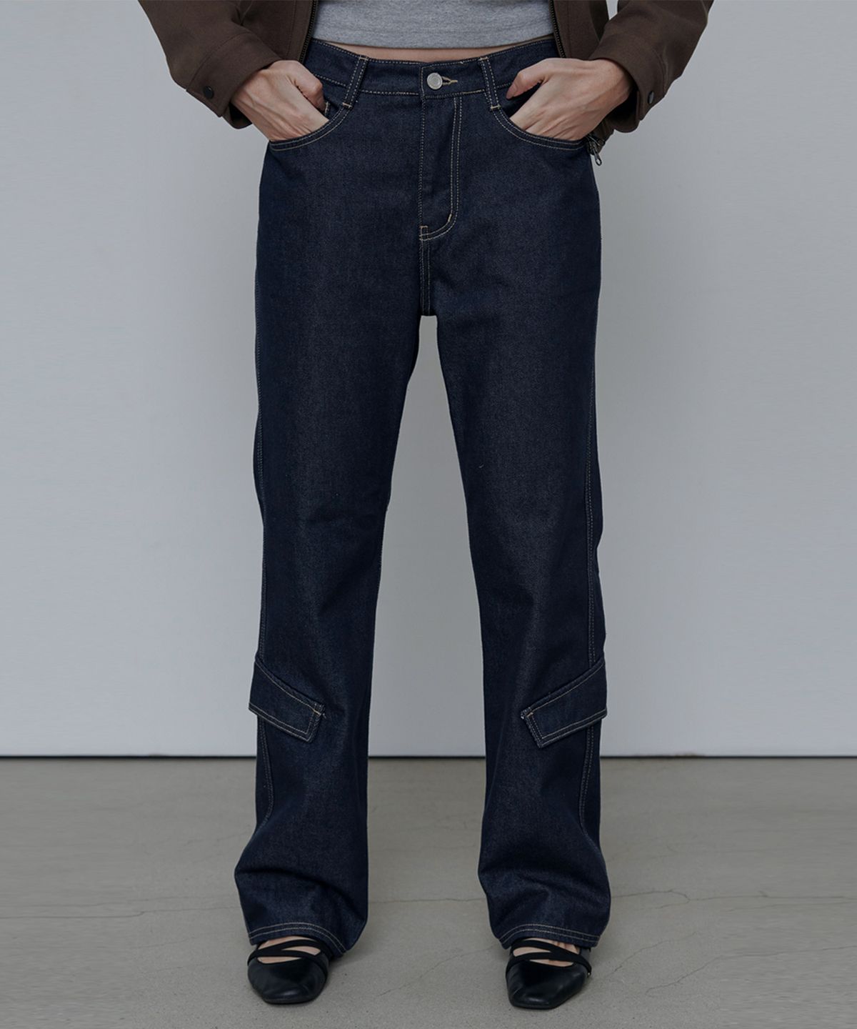 애니타임로릭(ANYTIME LOREAK) CLOVER POCKET PANTS-NAVY(W)