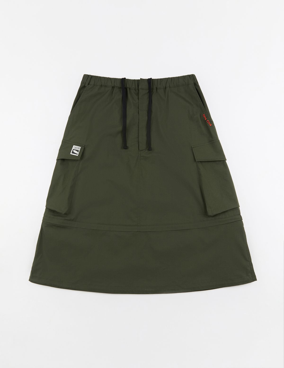 큐클리프(CUECLYP) [HOWOE] CueQ Skirt (Khaki)