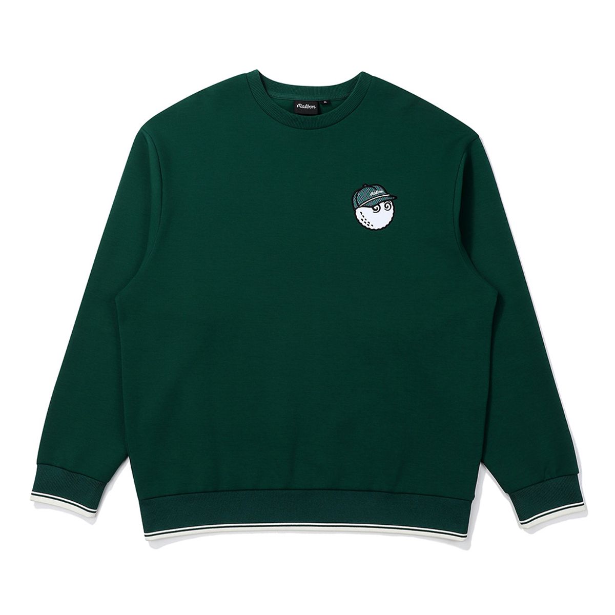 말본 골프(MALBON GOLF) 말본 스크립트 맨투맨 GREEN (MAN)