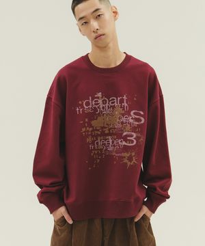 디파트 S 스웨트셔츠(버건디)