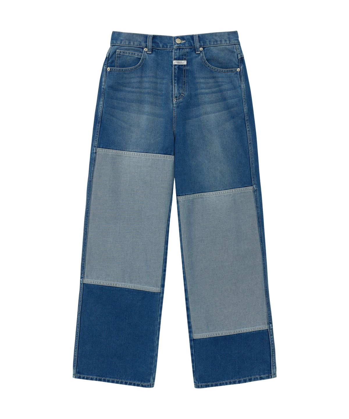 마리떼 프랑소와 저버(MARITHÉ + FRANҪOIS GIRBAUD) M PATCH WORK DENIM PANTS blue