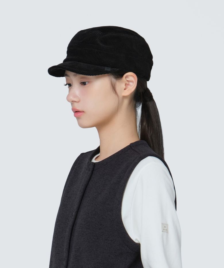 코듀로이 라이딩 숏캡 (S24FUFCC64) Black