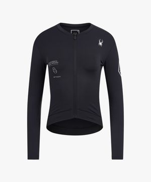 여성 사이클 더 턴 그래픽 긴팔 저지 SPJFCNFT551WBLK