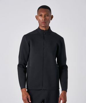 남성 4WAY 스트레치 경량 스웨터 집업 SPJWCNFT204MBLK