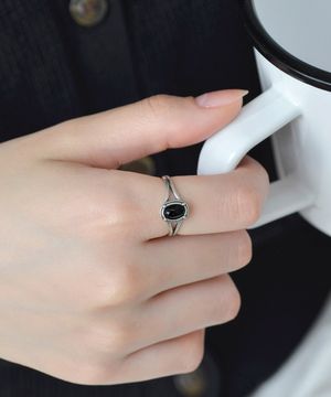 925실버 오닉스 자개 원석 반지 다나/ Dahna