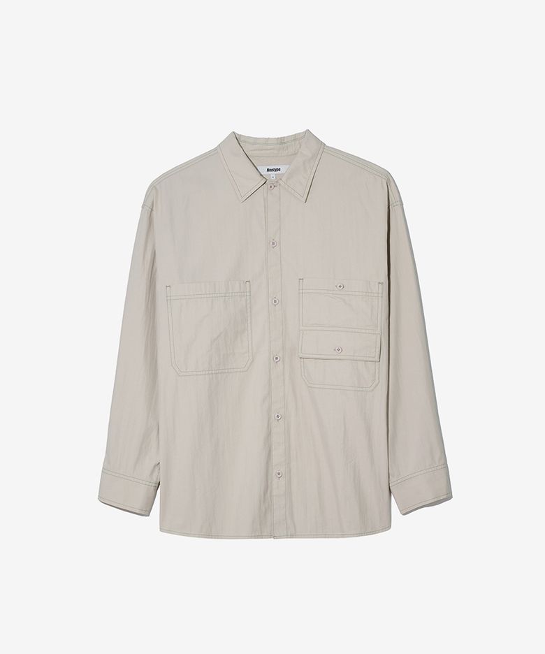 MUITI-TYPE POCKET SHIRTS (BEIGE)