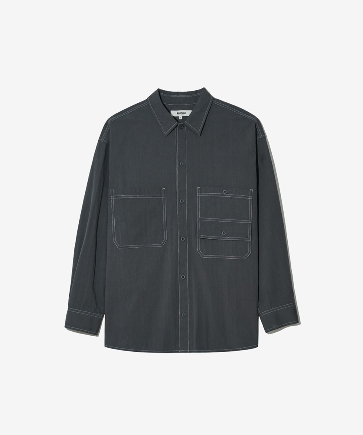 논타입(NONTYPE) MUITI-TYPE POCKET SHIRTS (CHARCOAL)