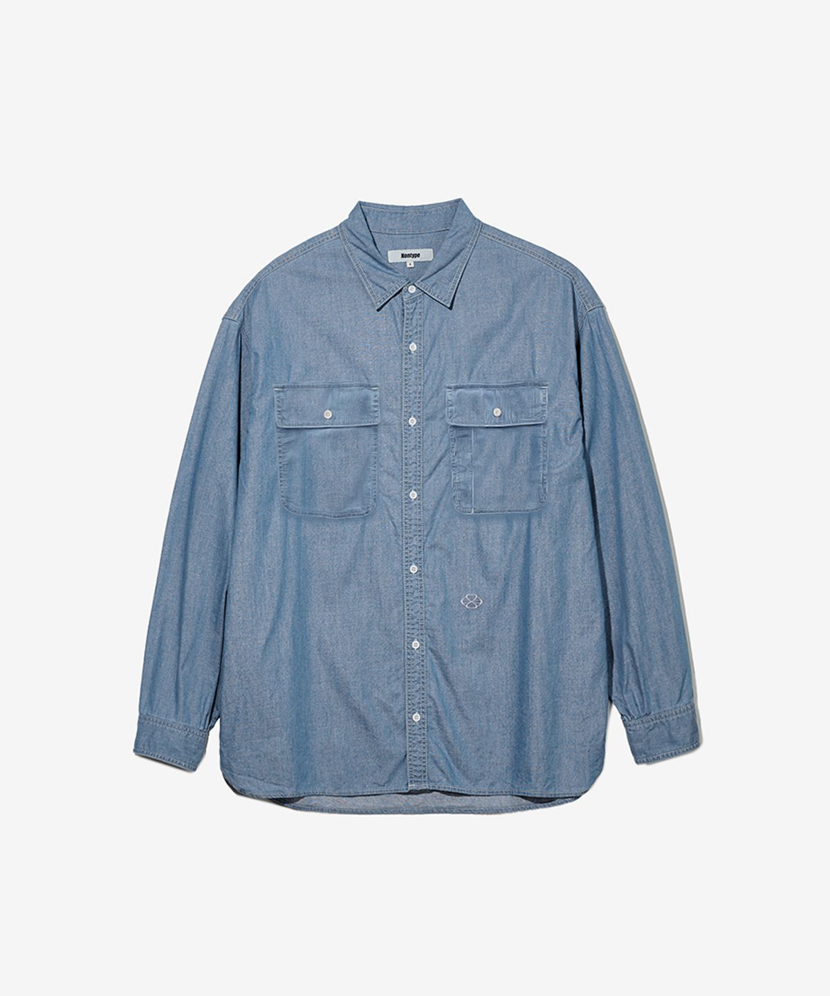논타입(NONTYPE) STITCH DENIM SHIRTS (BLUE)
