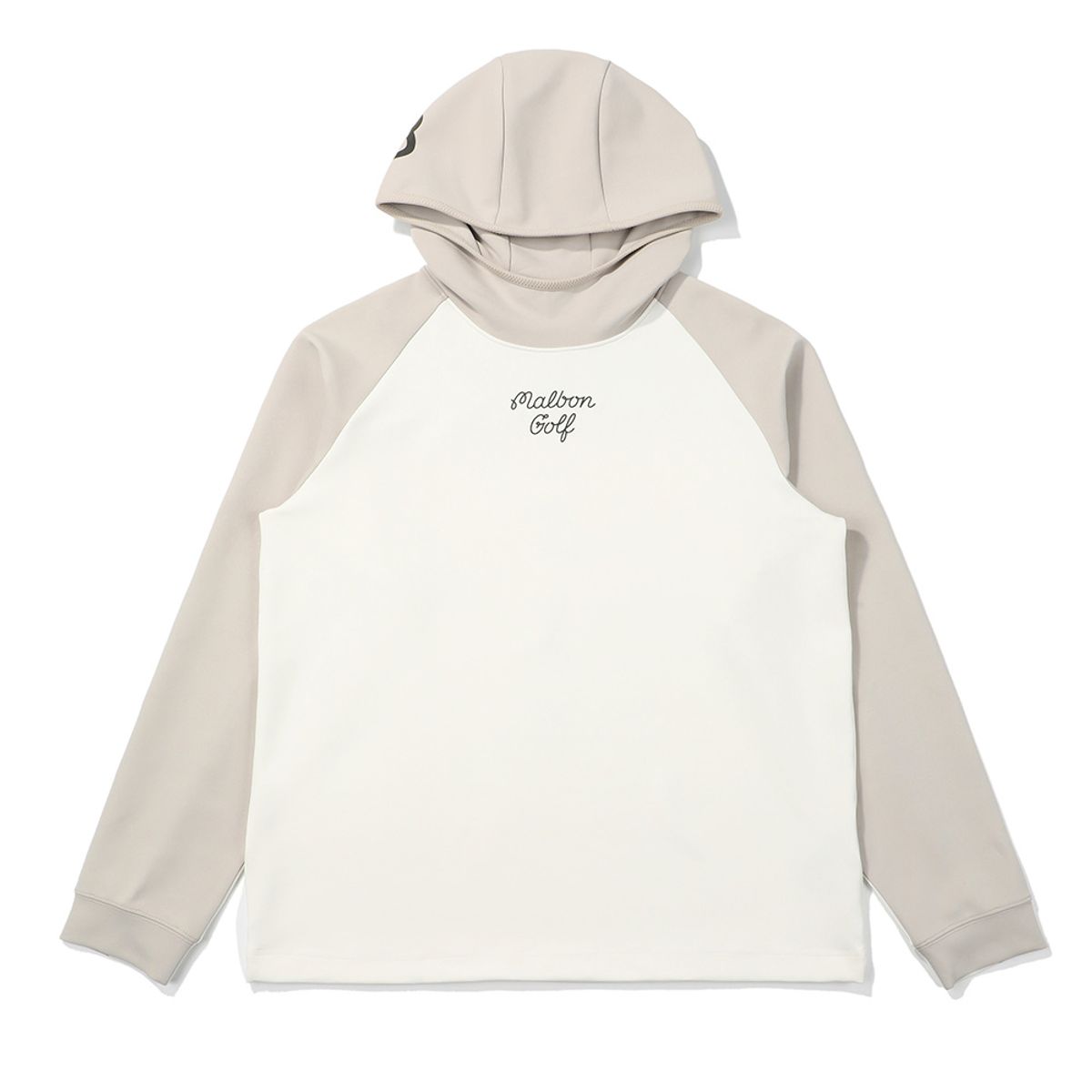 말본 골프(MALBON GOLF) 말본 컬러블럭 미드레이어 후드 OFF WHITE (MAN)