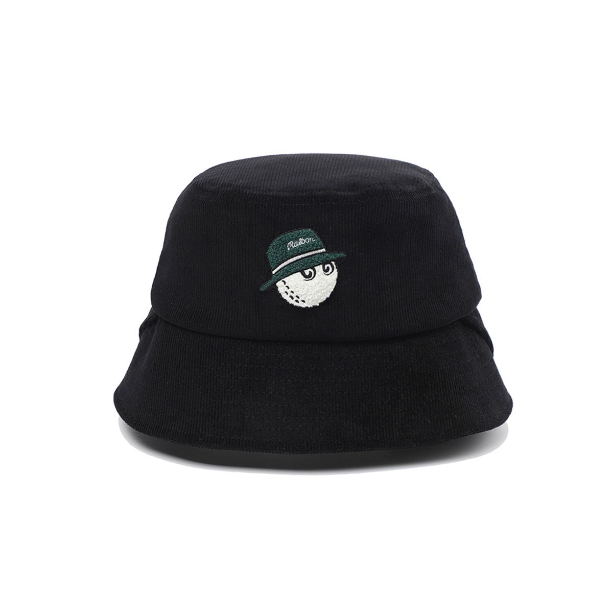 말본 골프(MALBON GOLF) 코듀로이 와펜 버킷햇 BLACK (WOMAN)