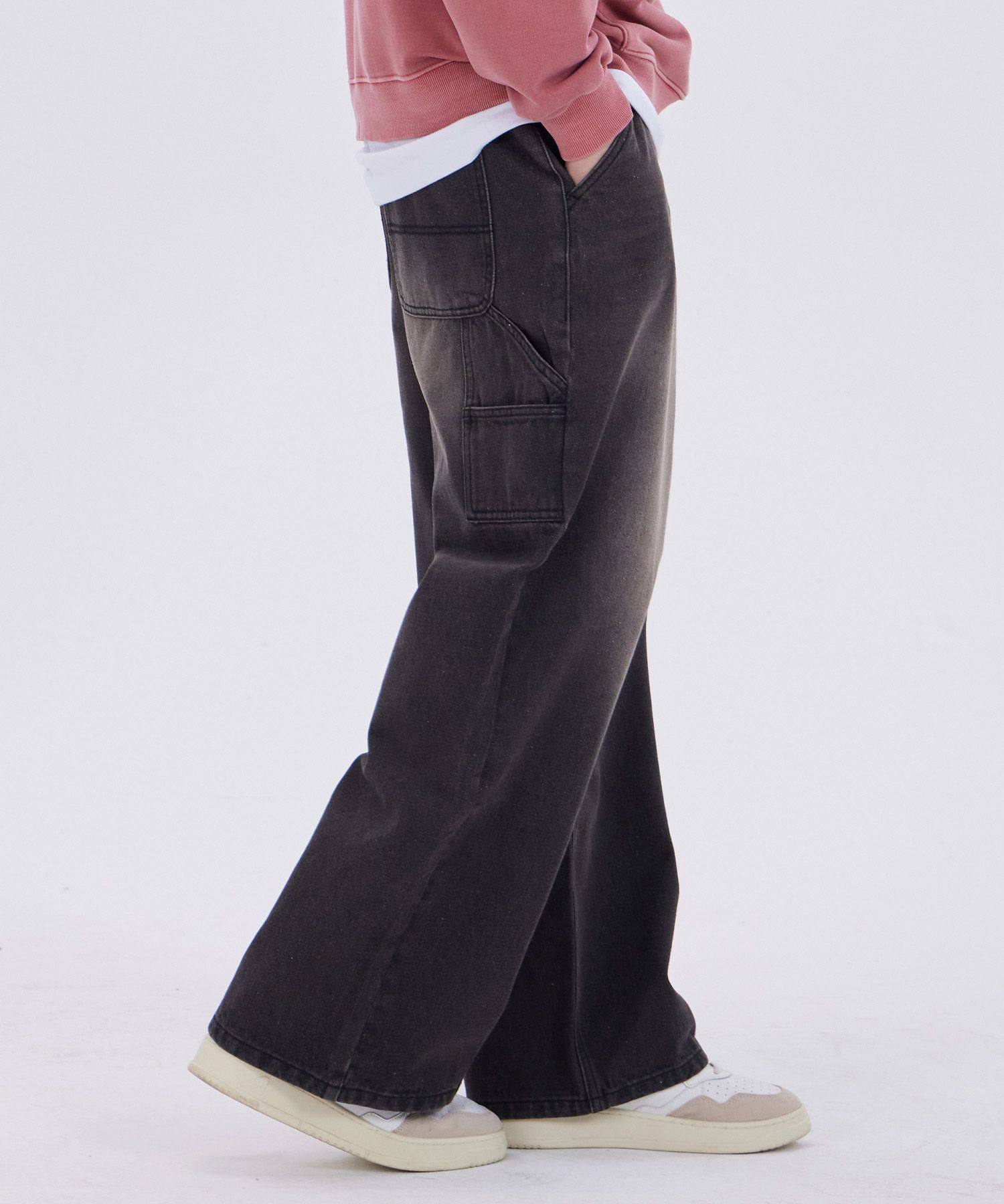 デニム・ジーパン DYSFUNCT KEY RING WASHING DENIM PANTS MUSINSA公式 | DYSFUNCT KEY RING WASHING DENIM PANTS(BLACK)