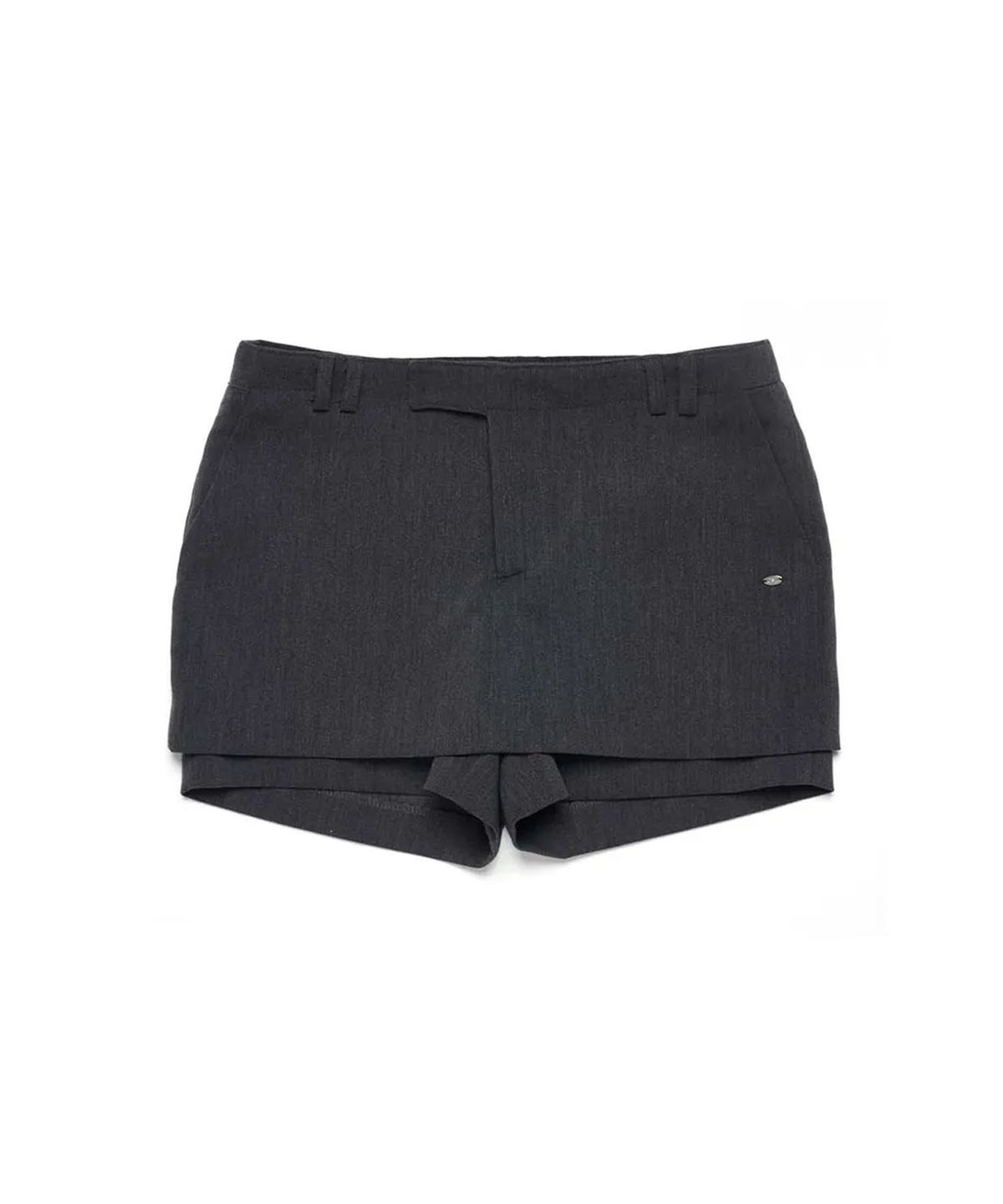 라츠유(LOTSYOU) lotsyou_Wonder Wander Strap Skirt Charcoal