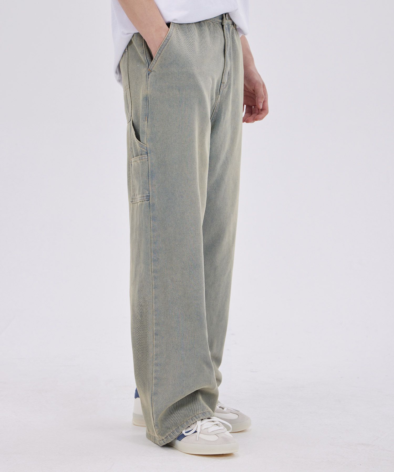 デニム・ジーパン DYSFUNCT KEY RING WASHING DENIM PANTS MUSINSA公式 | DYSFUNCT KEY RING WASHING DENIM PANTS(BLACK)