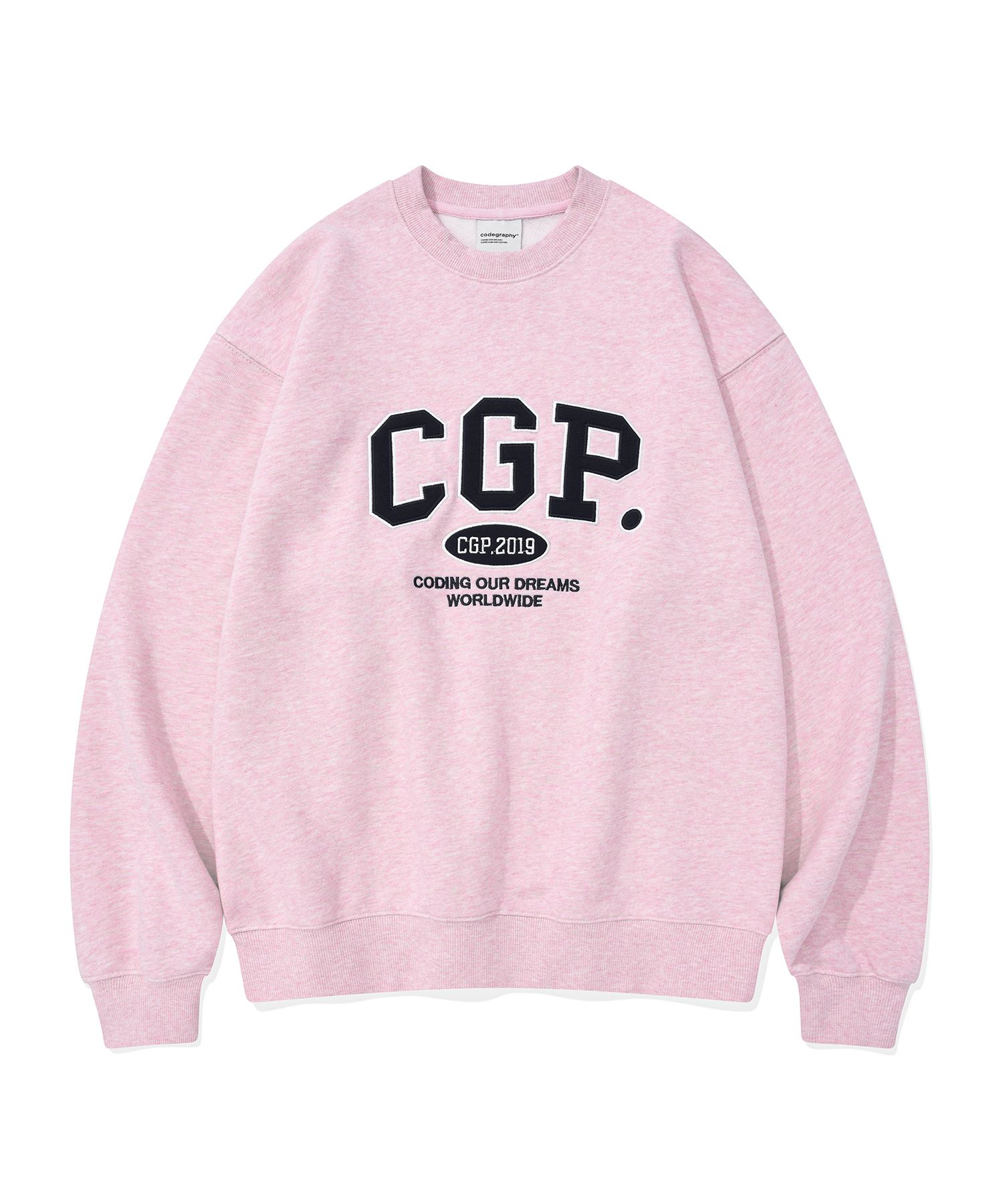 CODEGRAPHY★CGP Arch Logo Man to Man★ MUSINSA | Codegraphy CGP Arch Logo Man to Man_Burgundy