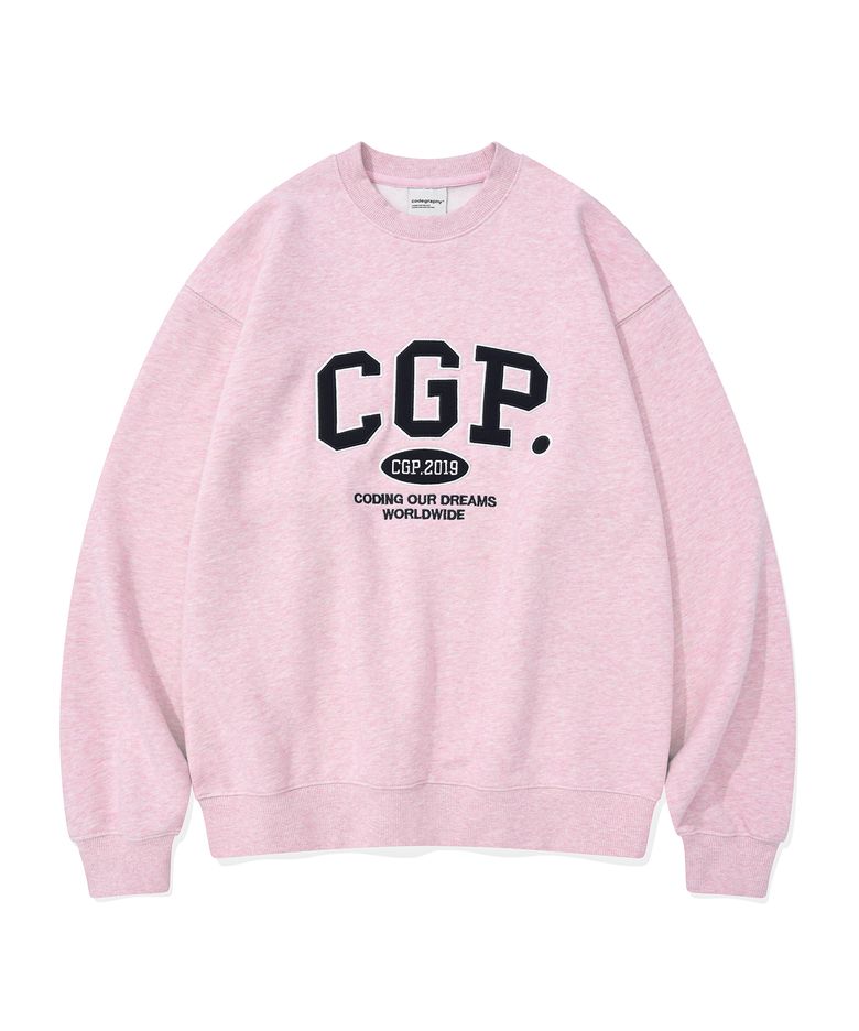 CGP 아치 로고 맨투맨_핑크