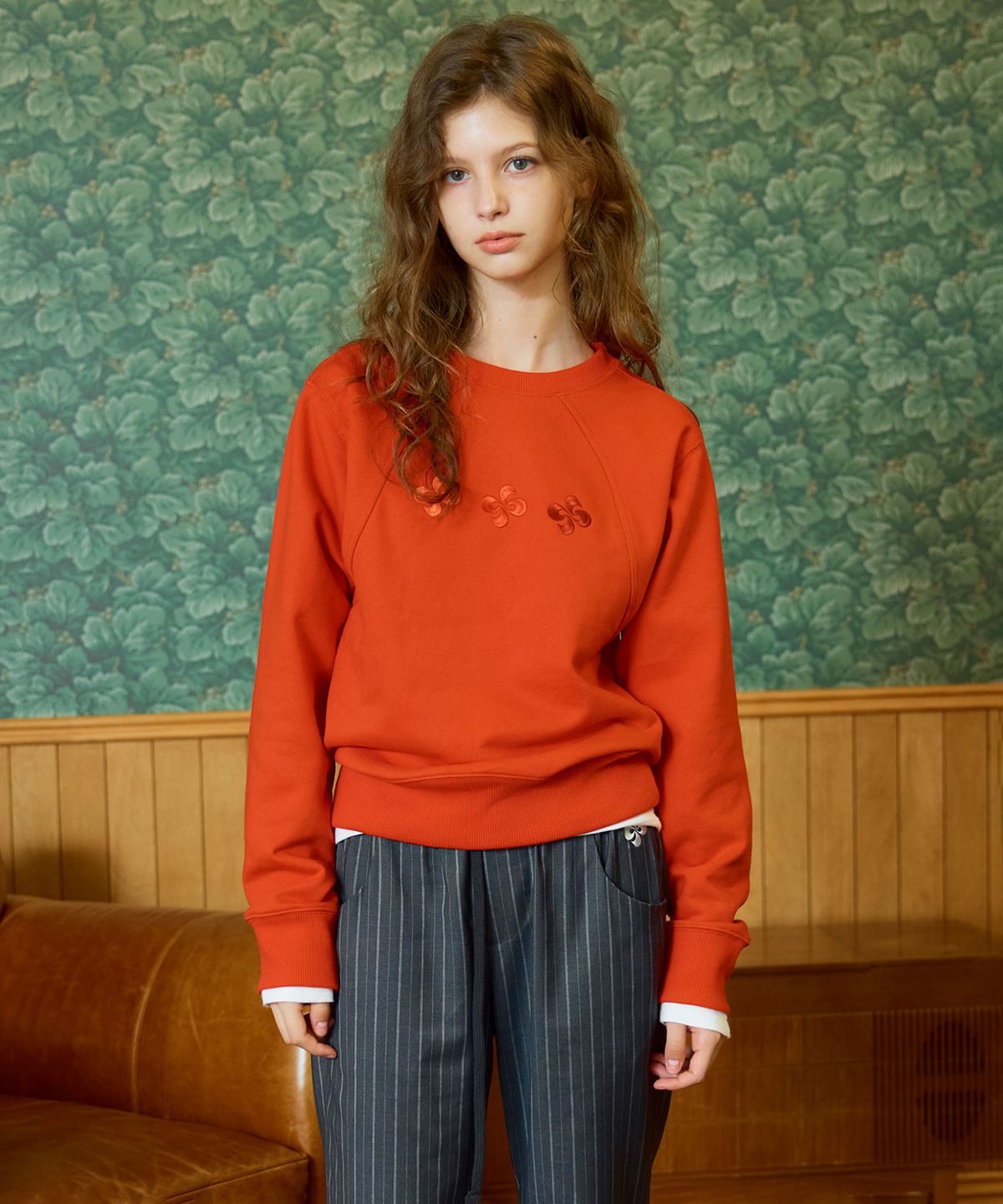 헤레틱(HERETIC) CRESCENDO WAVE SWEATSHIRT / red