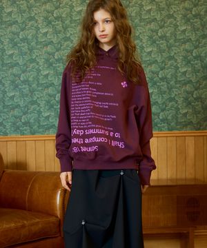 SONNET 18 HOODIE / grape