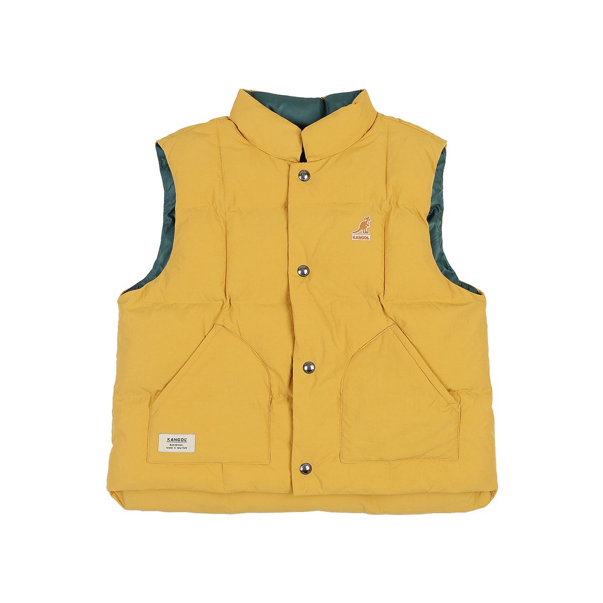 캉골키즈(KANGOL KIDS) 미들 패디드 베스트 QD 0004 옐로우
