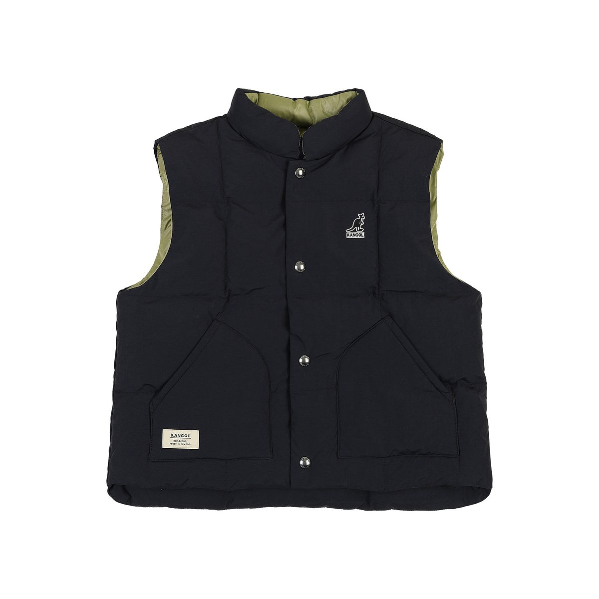 캉골키즈(KANGOL KIDS) 미들 패디드 베스트 QD 0004 블랙