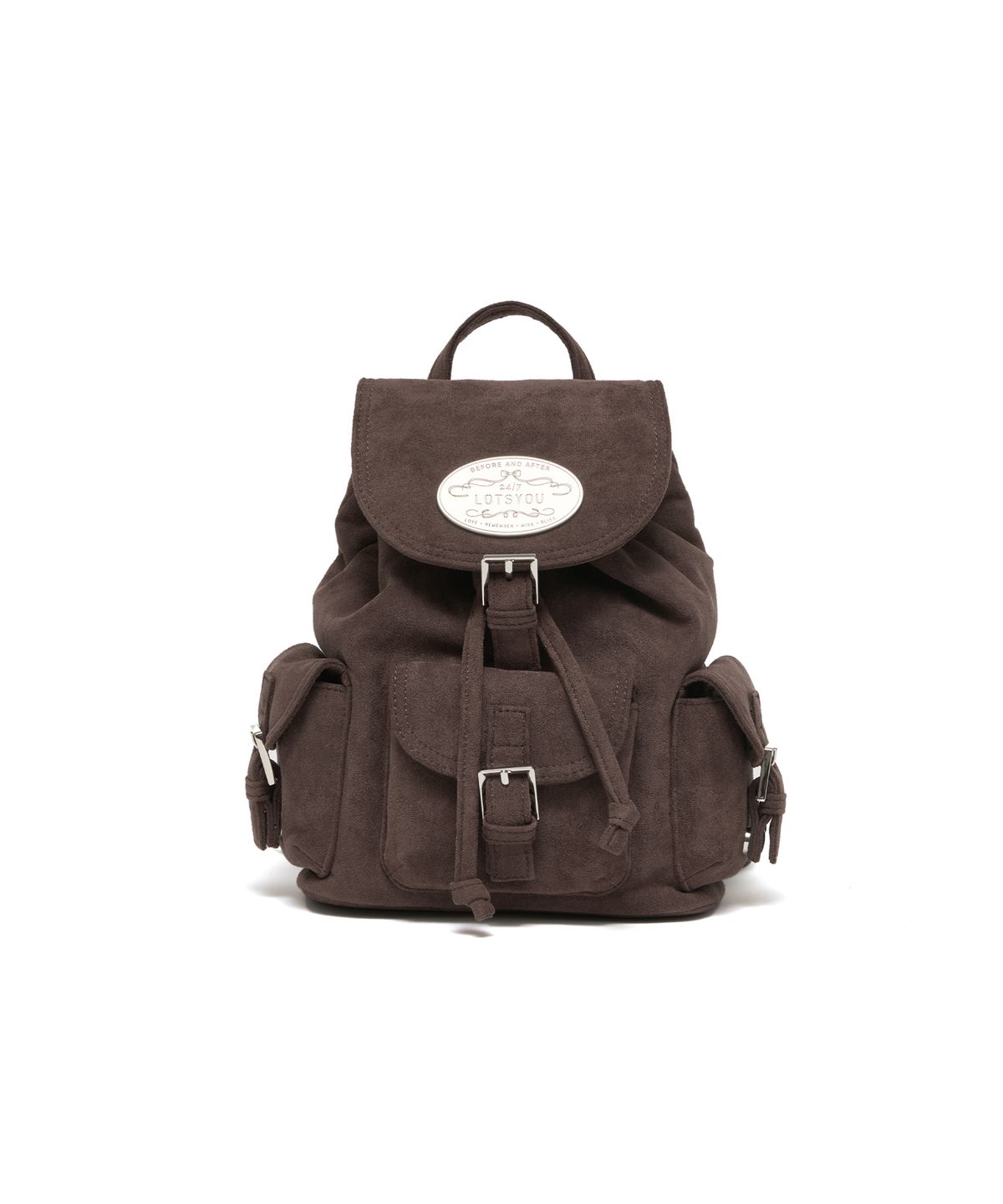 라츠유(LOTSYOU) lotsyou_Nostalgia Chubby Backpack Brown