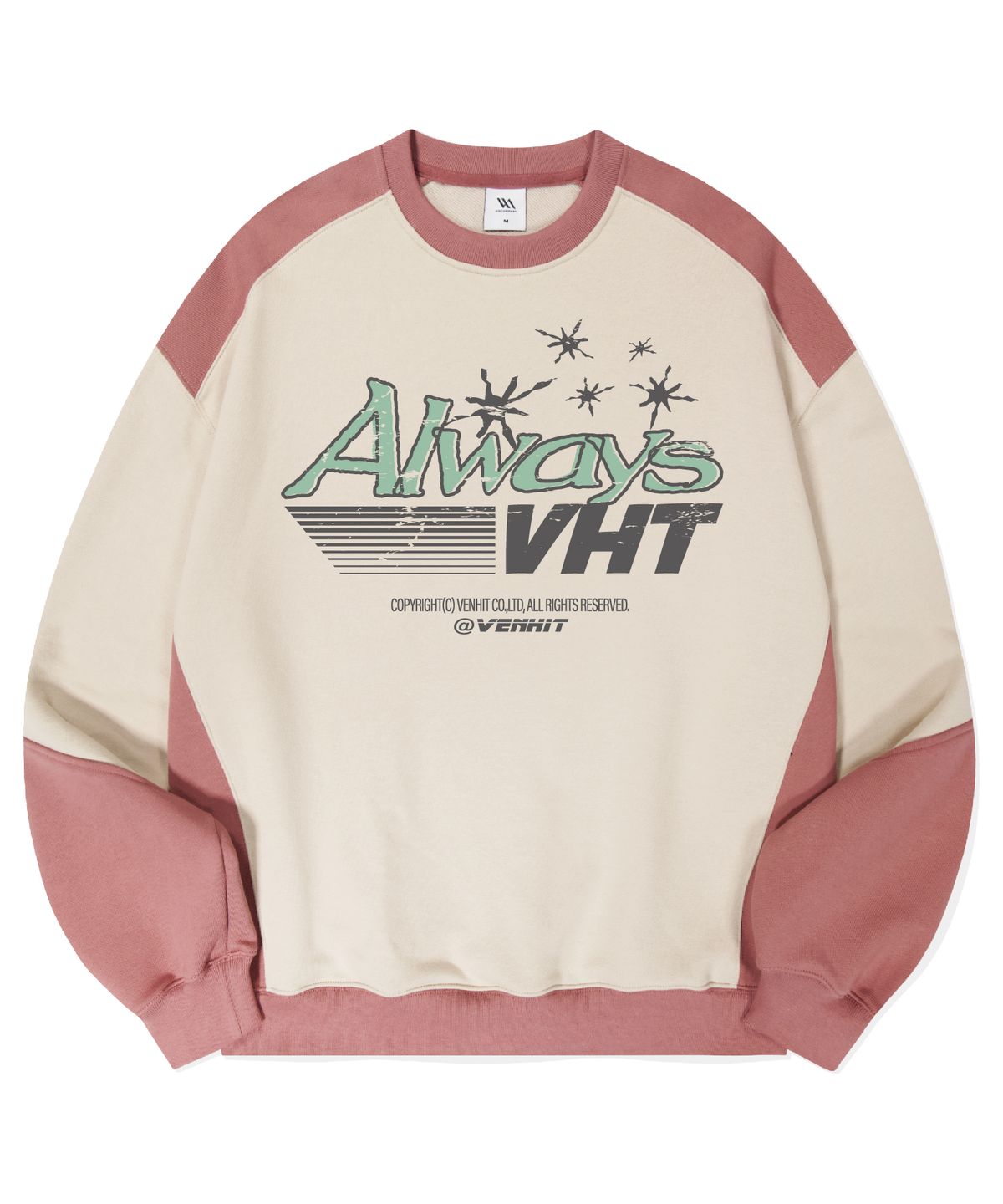 벤힛(VENHIT) ALWAYS 배색 스웨트셔츠
