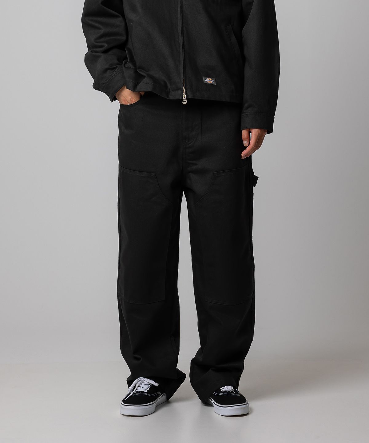 디키즈(DICKIES) 더블니 카펜터 트윌 워크팬츠 Black