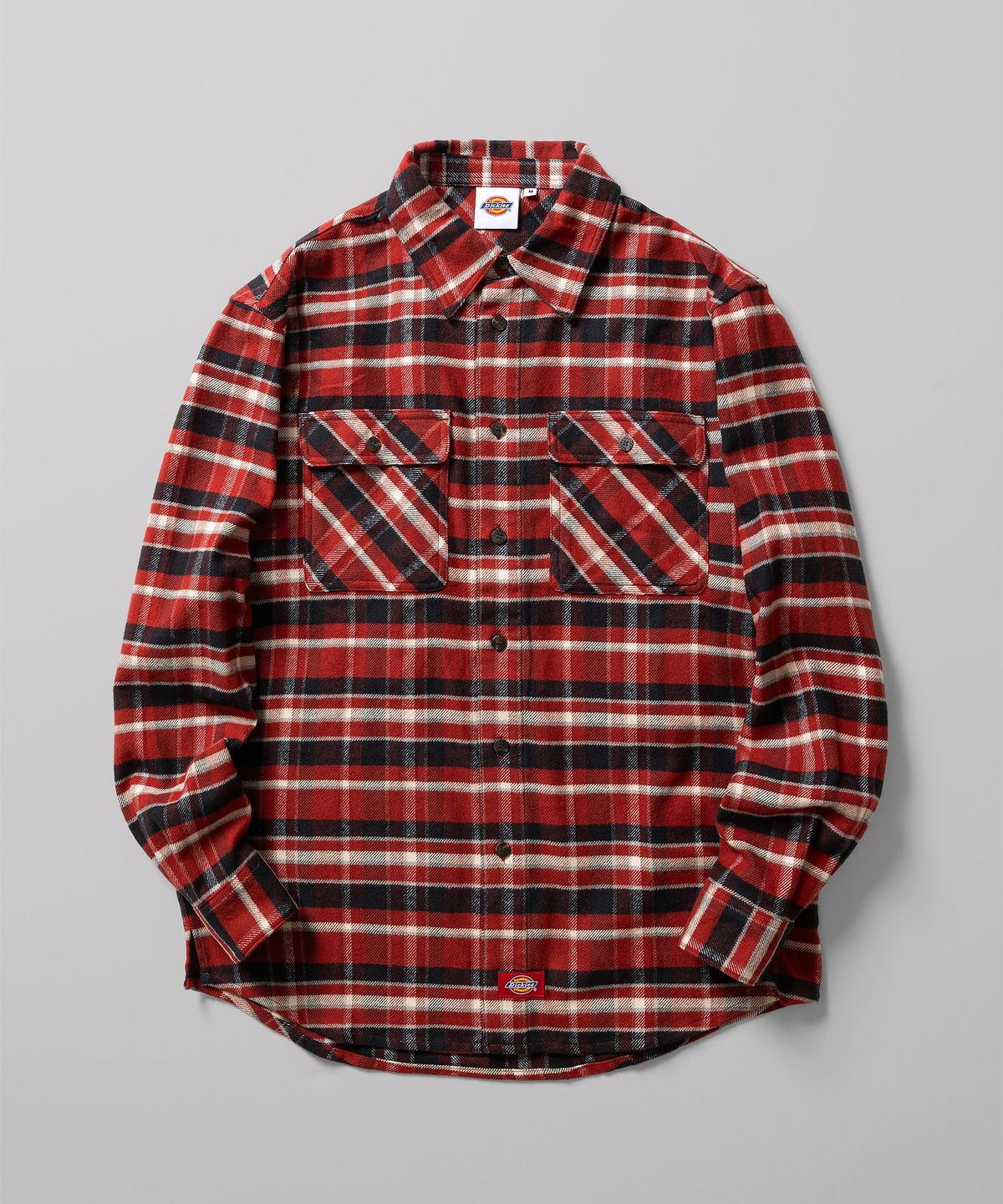 디키즈(DICKIES) 코튼 플란넬 셔츠 Red