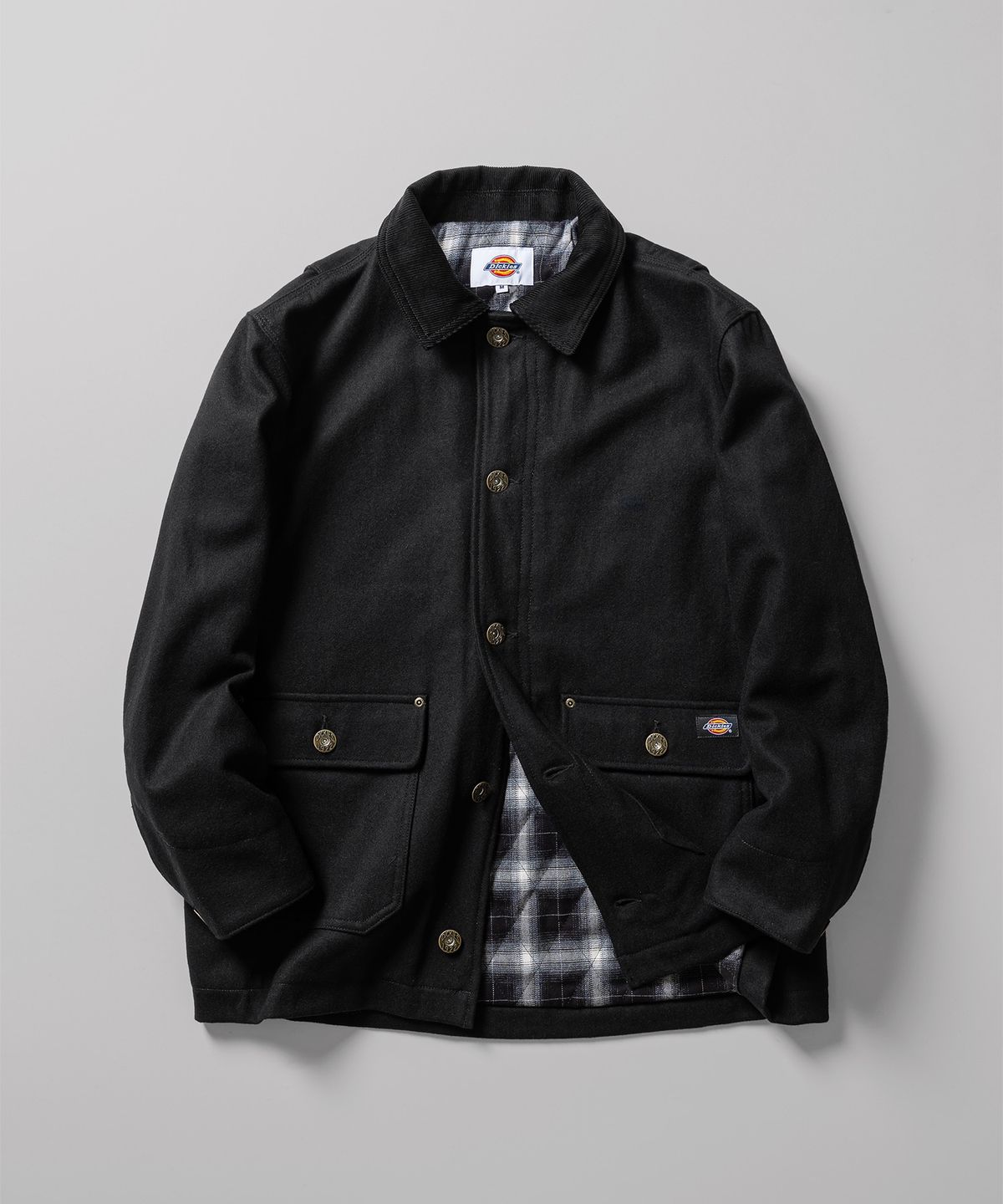 디키즈(DICKIES) 울 초어 재킷 Black