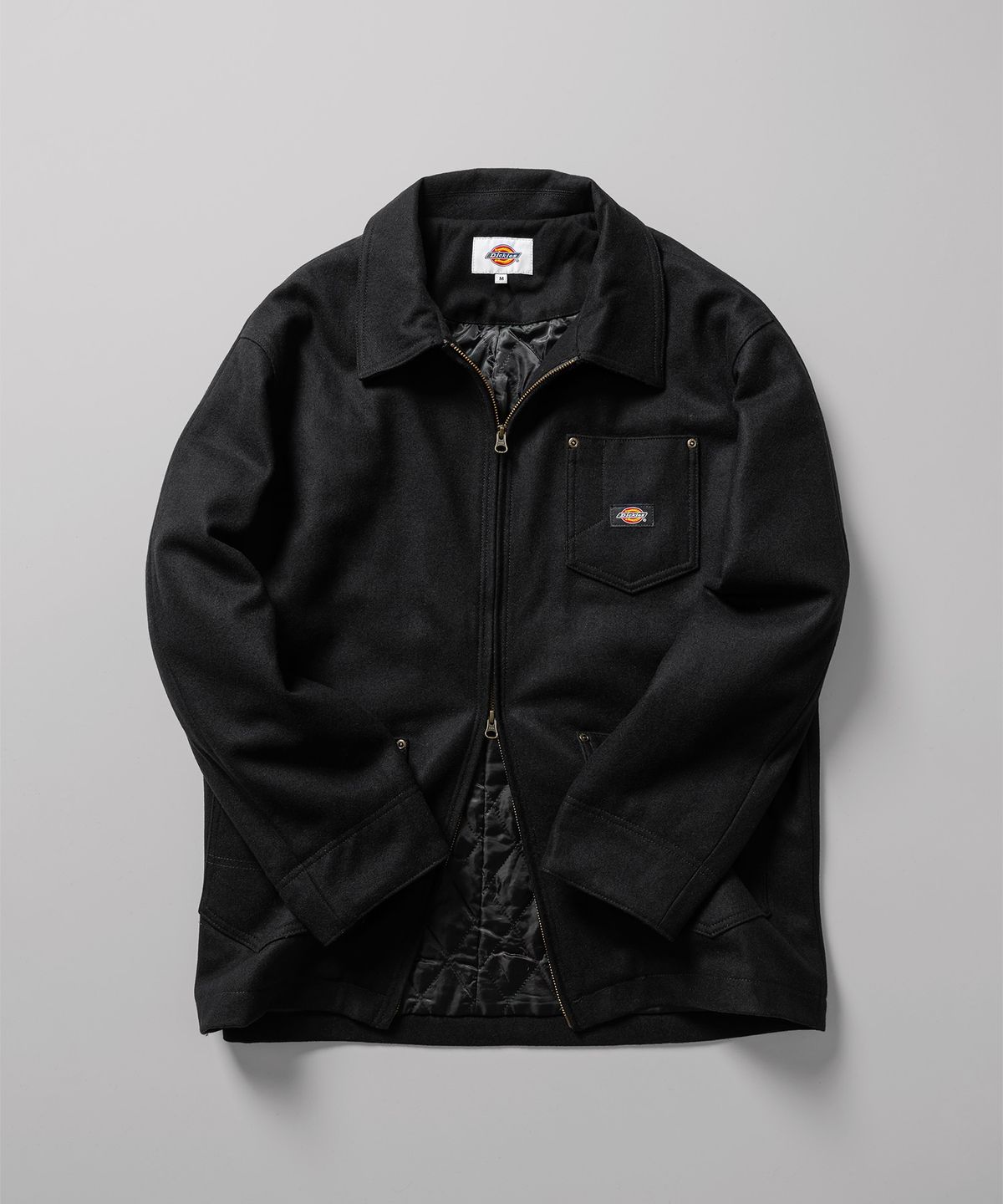 디키즈(DICKIES) 울 집업 초어 재킷 Black