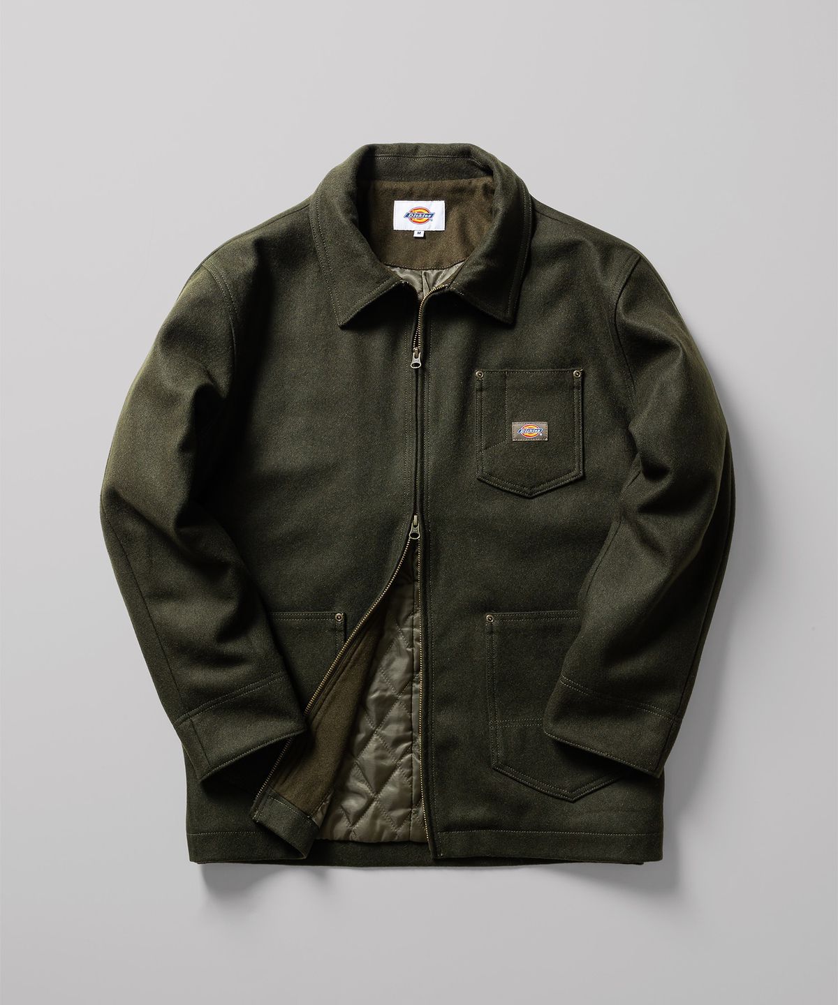 디키즈(DICKIES) 울 집업 초어 재킷 Olive