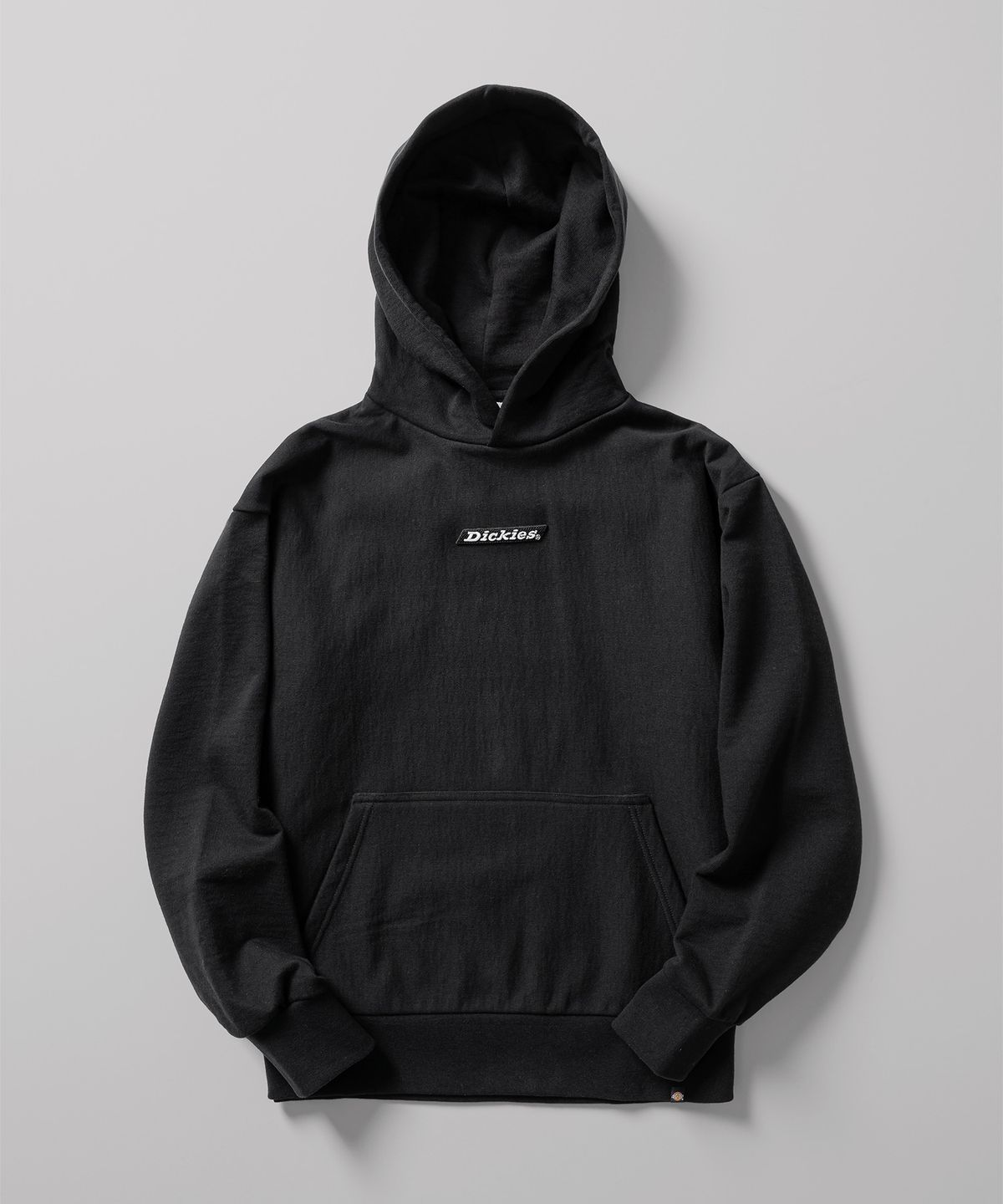디키즈(DICKIES) 루즈핏 배너 로고 후드 Black
