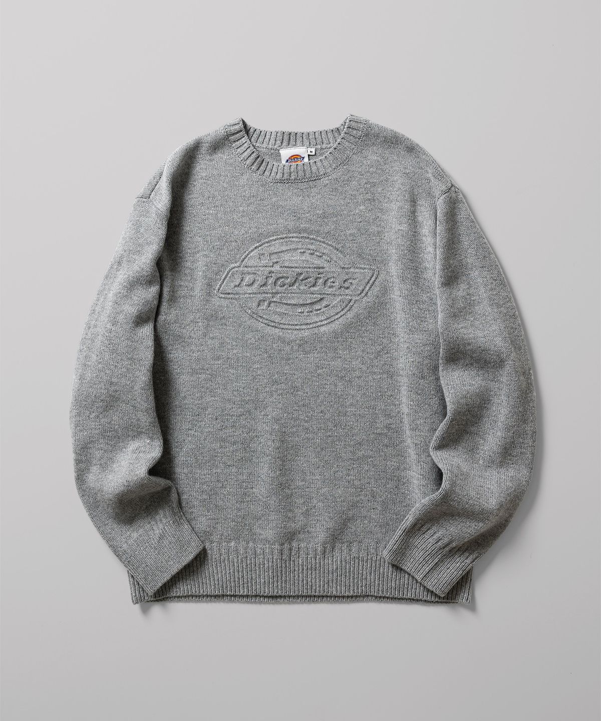 디키즈(DICKIES) 엠보스드 로고 풀오버 니트 Gray