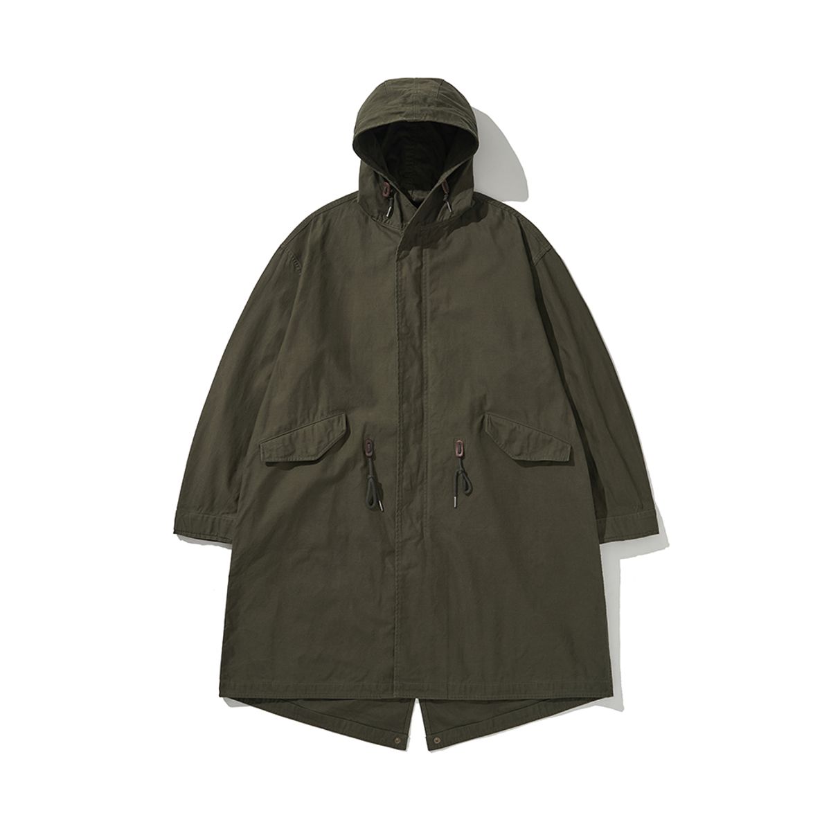 히즈핸더(HISHANDER) BACKSATIN M-51 FISHTAIL PARKA [Military Olive]