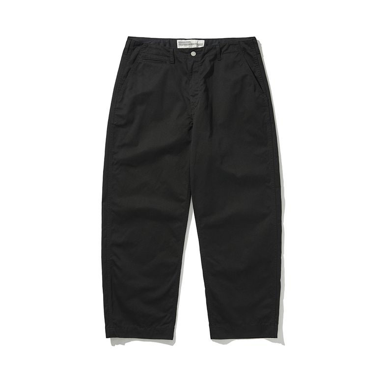 [O.F.C] OFFICER WIDE CHINO PANTS [Black]
