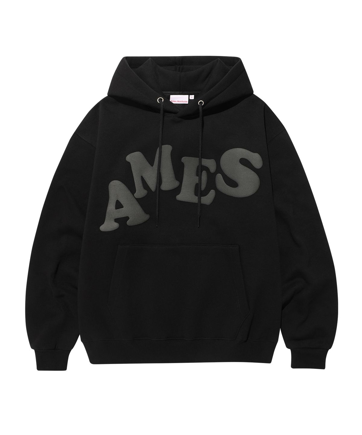 아메스 월드와이드(AMES-WORLDWIDE) BIG TYPO HOODIE BLACK