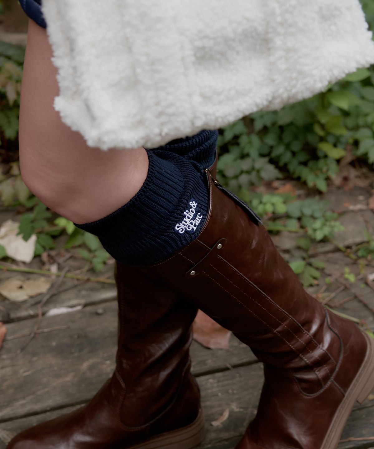 스튜디오앤파르크(STUDIO&PARC) Leg Warmer_Navy