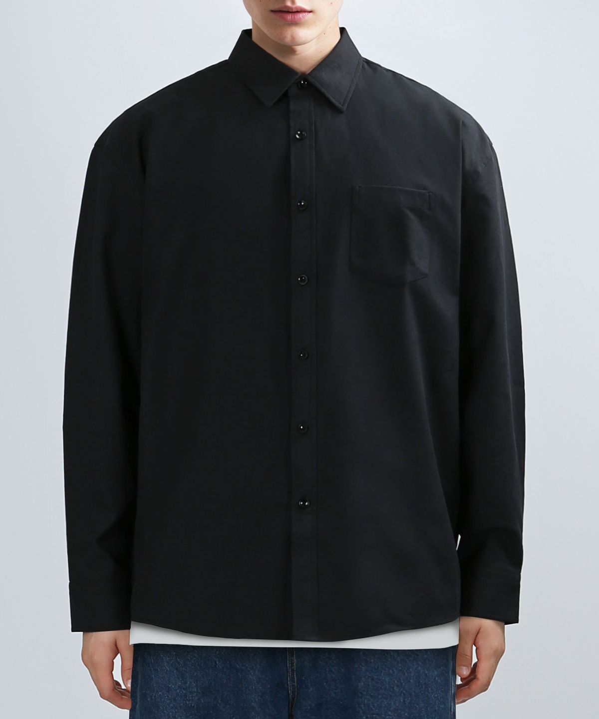 베리베인(VERYVAIN) OVER OXFORD SHIRTS (BLACK)