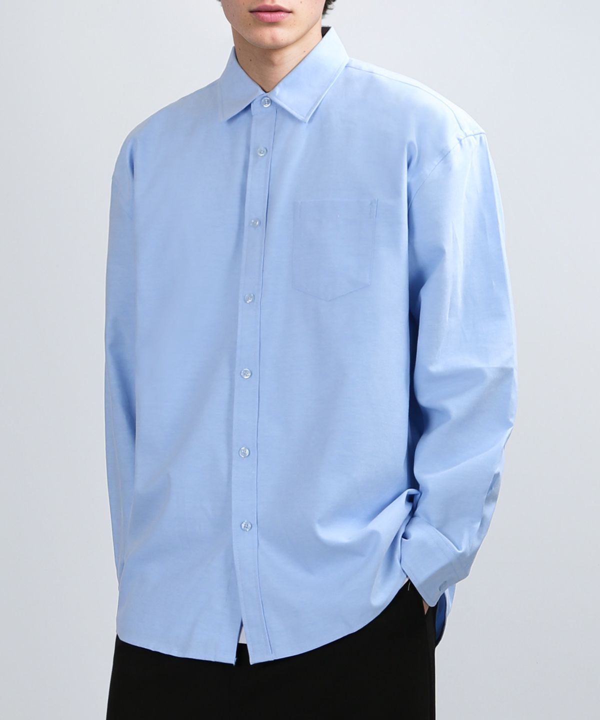 베리베인(VERYVAIN) OVER OXFORD SHIRTS (SKY BLUE)