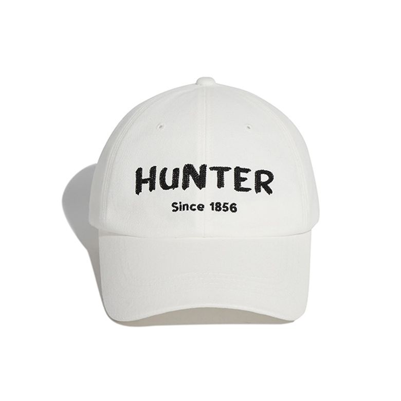 [UNISEX] 트윌 자수 로고 캡 - 화이트 HBW0001CHZWHT