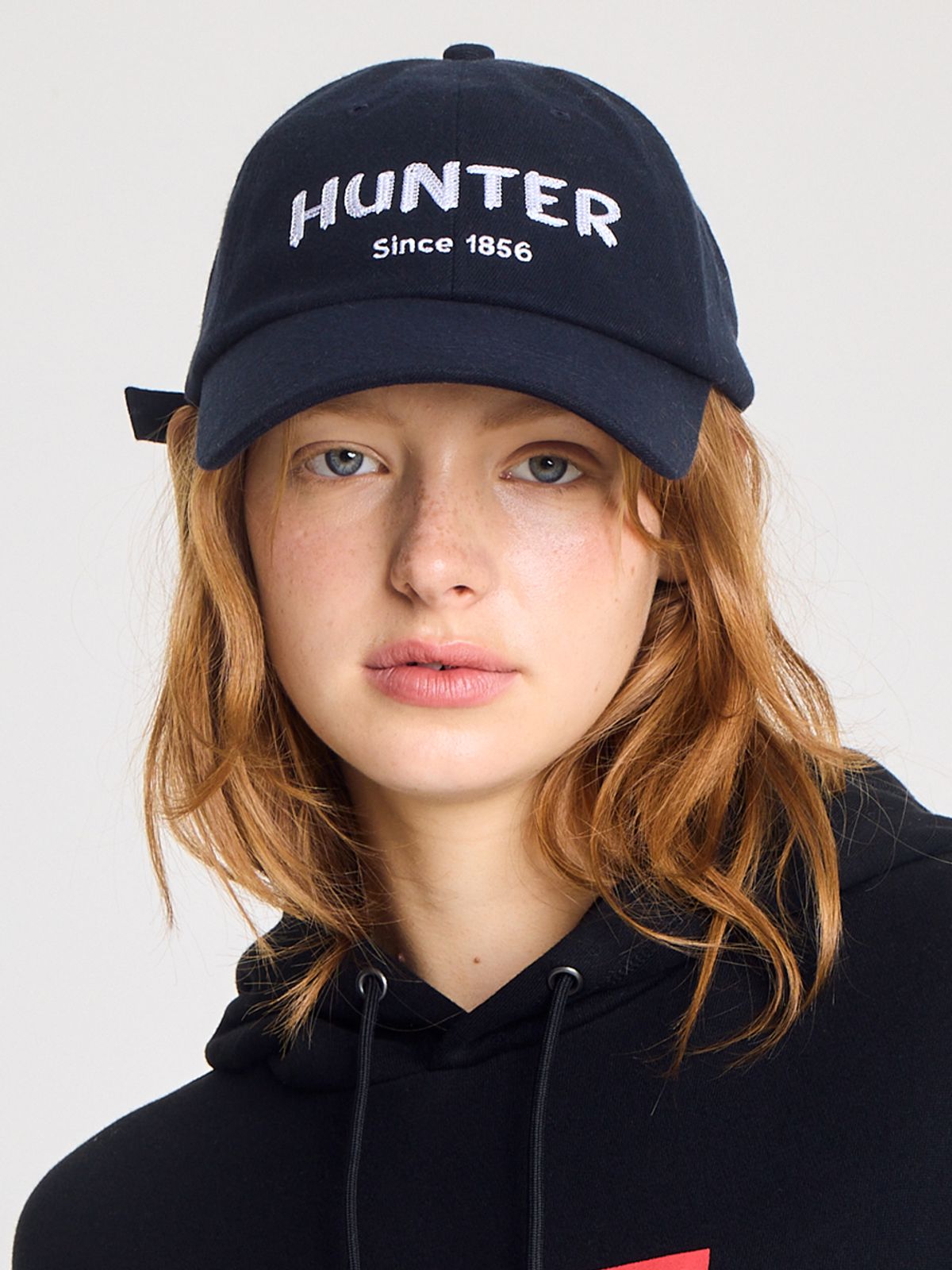 헌터(HUNTER) [UNISEX] 울 터치 자수 1865 캡 - 네이비 HBW0002CHZNVY